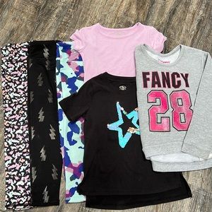 Athletic 6 piece set for girls 4-5